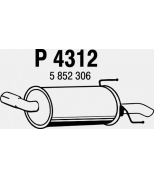 FENNO STEEL - P4312 - Глушитель OPEL ASTRA H 1.3CDTi /1.7CDTi 04-
